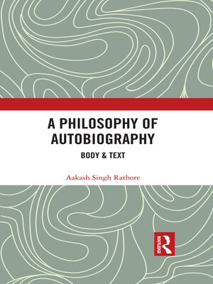 cover image of A Philosophy of Autobiography
